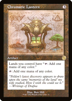 MTG Chromatic Lantern 73 Rare Foil Schematic The Brothers' War Retro Artifacts - Image 1