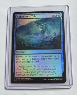 Calamitous Tide #43 Bloomburrow Foil Sorcery MTG NM/M - Image 1