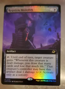 Requiem Monolith (Extended Art) 333 NM Foil MTG Edge of Eternities Magic - Image 1