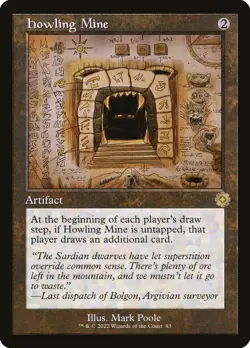 MTG Howling Mine 83 Rare Schematic The Brothers' War Retro Artifacts - Image 1