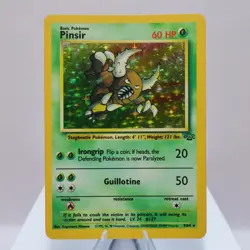 Pokemon TCG - Pinsir 9/64 Jungle Holo Rare WOTC 1999 - LP - Image 2