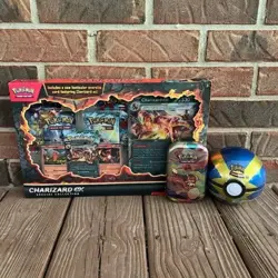 NEW-Pokemon TCG Charizard ex Special Collection with Quick Pokeball and Mini Tin - Image 1