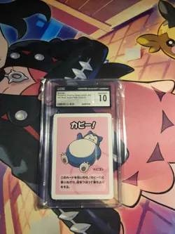 Pokemon Old Maid Japanese Super High Tension Snorlax CGC Gem Mint 10 - Image 1