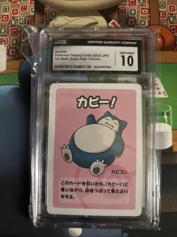 Pokemon Old Maid Japanese Super High Tension Snorlax CGC Gem Mint 10 - Image 1