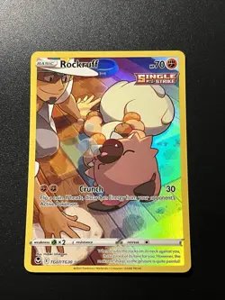 Rockruff TG07/TG30 Trainer Gallery Ultra Rare Holo Silver Tempest NM Pokemon TCG - Image 2