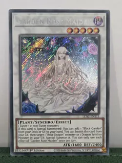 Yugioh Garden Rose Maiden •LDS2-EN113• Secret Rare • NM - Image 1