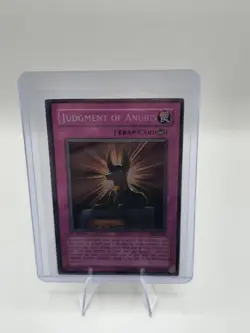 1st Edition Judgment of Anubis DCR-105 YuGiOh Secret Rare Dark Crisis Card MP - Image 1