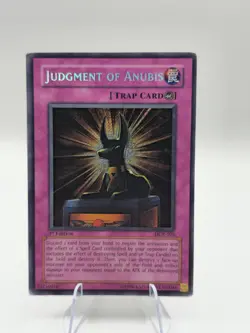 1st Edition Judgment of Anubis DCR-105 YuGiOh Secret Rare Dark Crisis Card MP - Image 3