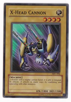 X-Head Cannon MFC-004 Super Rare Holo Foil Unlimited Yugioh Card 2003 NM - Image 1