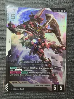 Gundam Card Game - Newtype Rising - GD01-066 LR - Justice Gundam - Image 1