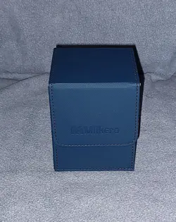 Mlikero Premium Deck Box for MTG -Blue- 100+ Sleeved Card Capacity w/ 2 Dividers - Image 1