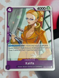 Kalifa OP03-060 Uncommon One Piece Card Game NM English - Image 1