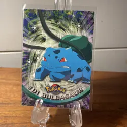Pokemon Card - Bulbasaur #01 - Topps Series 1 - Black Logo - Image 1