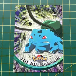 Pokemon Card - Bulbasaur #01 - Topps Series 1 - Black Logo - Image 1