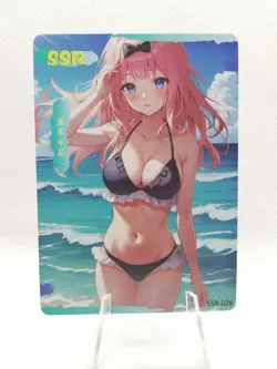 Chika Fujiwara - Kaguya Love Is War - Pink Beauties - SSR-026 - Bikini Card - Image 1