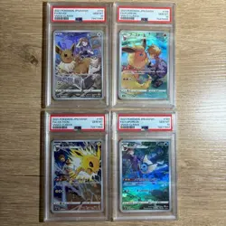 PSA 10 Flareon Vaporeon Jolteon Eevee CHR VMAX Sequential set Pokemon Card Japan - Image 1