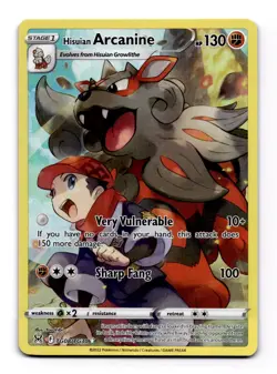Hisuian Arcanine TG08/TG30 Lost Origin Trainer Gallery Ultra Rare Pokemon Card - Image 1