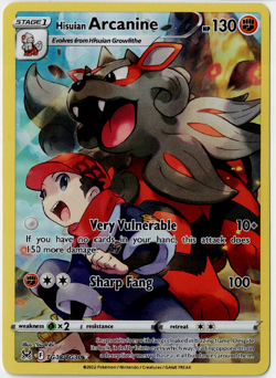 Hisuian Arcanine TG08/TG30 Lost Origin Trainer Gallery Ultra Rare Pokemon Card - Image 1