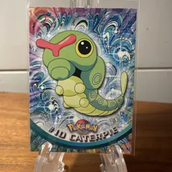 CATERPIE #10 - BLUE Logo - NON-HOLO - SERIES 1 - TOPPS Pokemon Card - NM!! - Image 1
