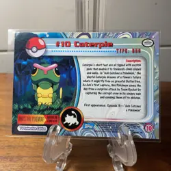 CATERPIE #10 - BLUE Logo - NON-HOLO - SERIES 1 - TOPPS Pokemon Card - NM!! - Image 2