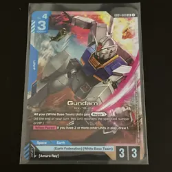 Gundam Card Game GD01-001 LR Gundam RX-78-2 Newtype Rising English - Image 1