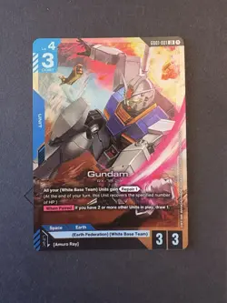 Gundam Card Game GD01-001 LR Gundam RX-78-2 Newtype Rising English - Image 1