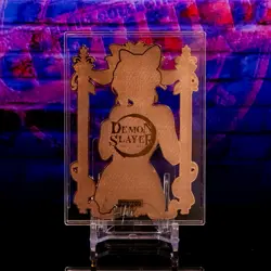 Shinobu Kocho Premium Waifu Metal Card Rose Gold Serial #/100 Doujin Anime Demon - Image 2
