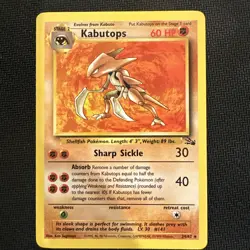 Pokemon Card - Kabutops Non Holo Rare 24/62 Fossil Set WOTC - Image 2