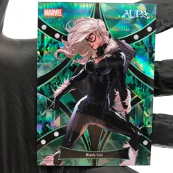 Marvel Card Black Cat AM-HG-26 Aura Green Gems /25 Kakawow 2025 [NM] - Image 2