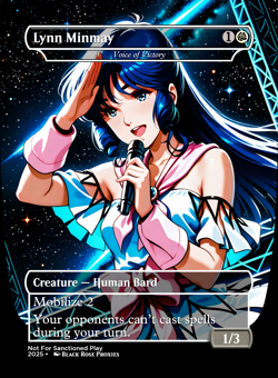 Lynn Minmay (Voice of Victory) - MTG Anime Custom - Playtest - Image 1