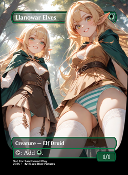Llanowar Elves - MTG Anime Custom - Playtest - Image 1