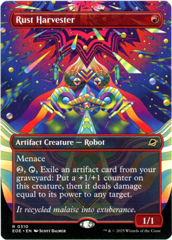 Rust Harvester (Borderless) - 0310 - Edge of Eternities - MTG - NM/M Ships Now - Image 1
