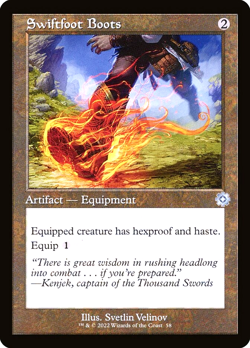 MTG Swiftfoot Boots 58 Foil The Brothers' War Retro Artifacts - Image 1