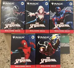 Magic MTG Spider-Man Spiderman All 5 Welcome Decks SDCC 2025 Special Event - Image 1