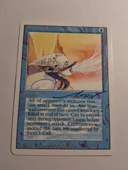 Siren's Call Revised Edition Magic the Gathering MTG NM Autographed - Image 1