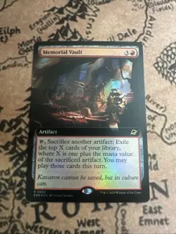 Memorial Vault Extended FOIL MTG EoE Nm/M *ON HAND* - Image 1
