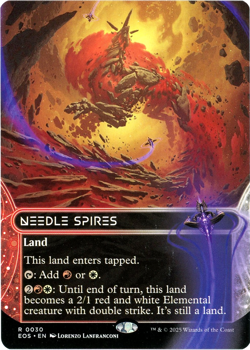 Needle Spires (Borderless) - 0030 - Edge of Eternities - MTG NM/M SHIPS NOW - Image 1