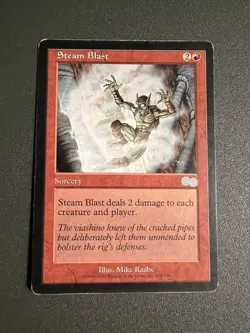 Steam Blast - Urza's Saga - MTG Magic - Uncommon - Red Sorcery - MP - Image 1