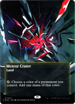 Meteor Crater (Borderless) - 0071 - Edge of Eternities - MTG NM/M SHIPS NOW - Image 1