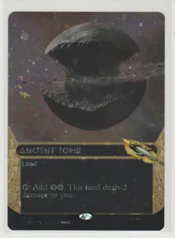 Ancient Tomb Borderless Galaxy Foil Mythic MtG Card EOS 91 - Image 1