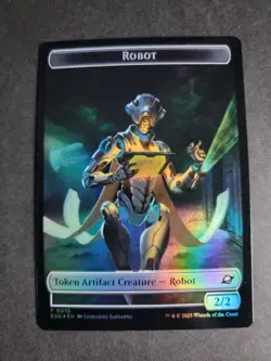 Robot / Lander 0007 (Foil) Token MTG Edge of Eternities - Image 1