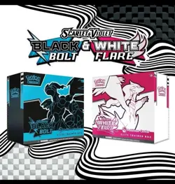 Pokemon Center Scarlet & Violet White Flare & Black Bolt Elite Trainer Box ETB’s - Image 1
