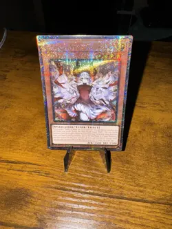 Yugioh Blazing Cartesia the Virtuous RA04-EN041 Quarter Century Secret Rare QCSR - Image 1