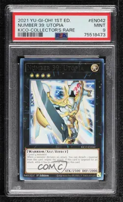 Number 39: Utopia 1st Ed. YuGiOh King's Court PSA 9 MINT 0h5h - Image 1