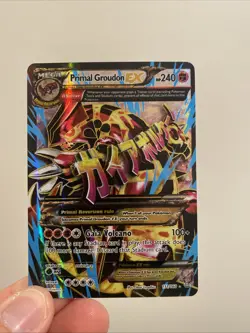 Pokemon Groudon EX Full Art Holo Ultra Rare Card XY Primal Clash 151/160 2015 - Image 1