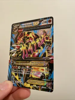 Pokemon Groudon EX Full Art Holo Ultra Rare Card XY Primal Clash 151/160 2015 - Image 2