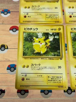 Auth Pokemon Card Pikachu LV.14 No.025 Old Back Japanese 2set from Japan So - Image 3