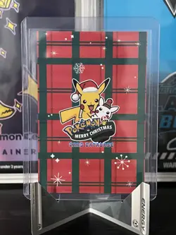 Pokemon 2024 Card Database Christmas Set with Poncho, Pikachu, Gyarados - Image 2