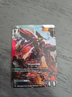 Gundam Card Game Newtype Rising Shamblo GD01-047 R+ Holo Foil - Image 1