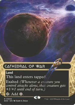 MTG Cathedral of War (04) *Non-Foil* Borderless Edge of Eternities Stellar NM/MT - Image 1